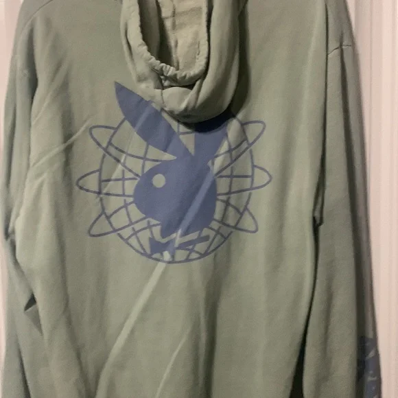 Embroidered Logo Playboy Hoodie - Picture 3 of 4